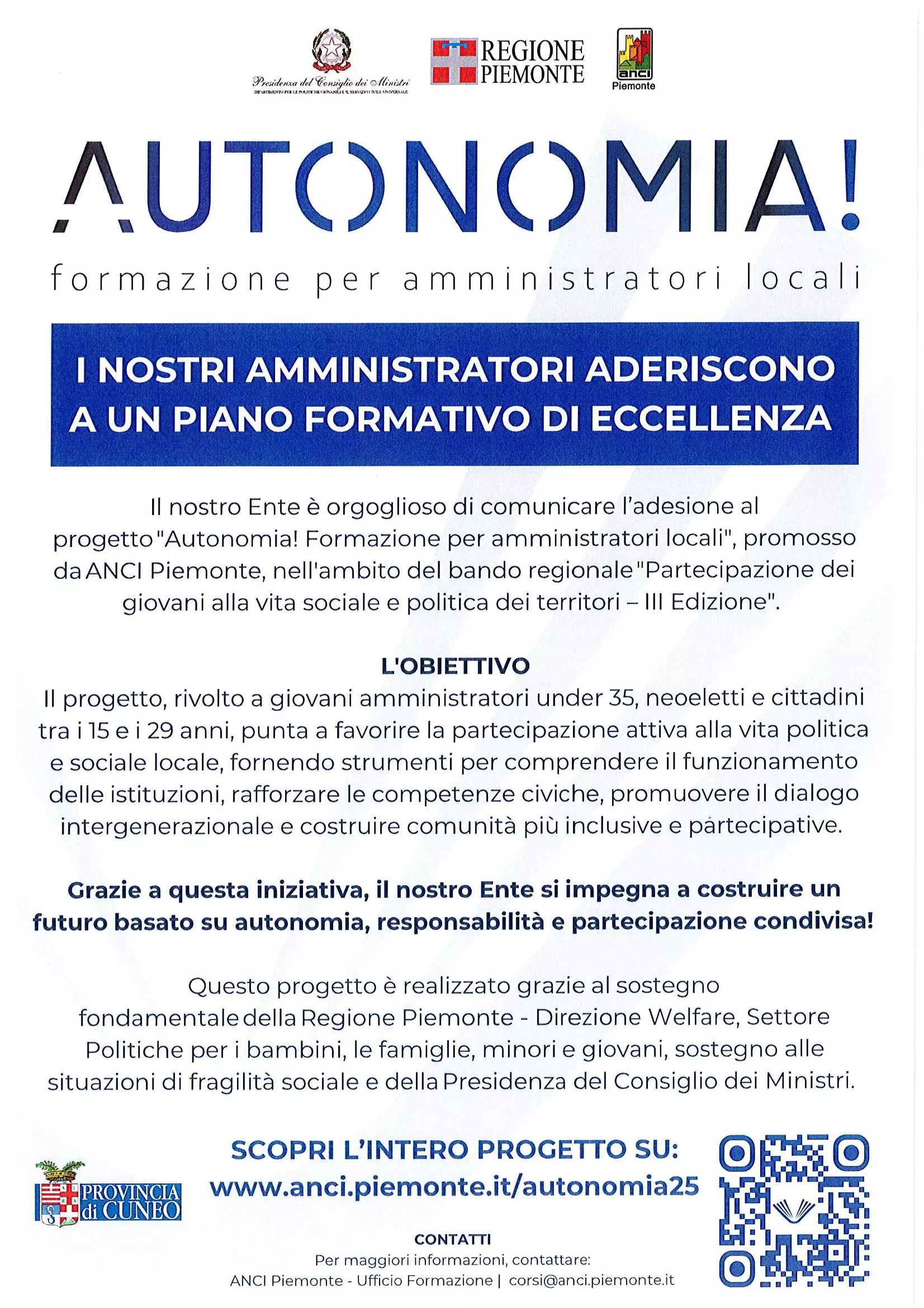 Formazione per amministratori e cittadini